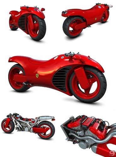 Lean Machine Ferrari V4 Superbike Concept