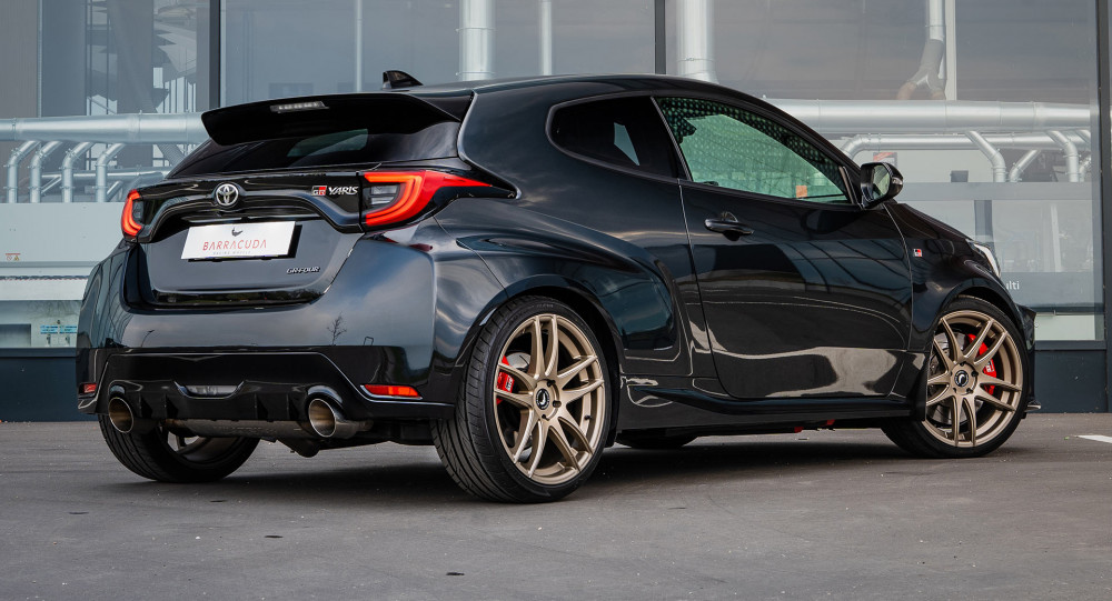 Imagine A Toyota GR Yaris With Black Exterior And Bronze Wheels