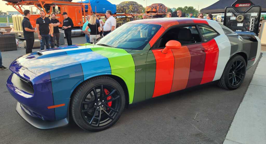 Dodge Challenger Received Limited-Edition Multicolor Wrap Displaying ...