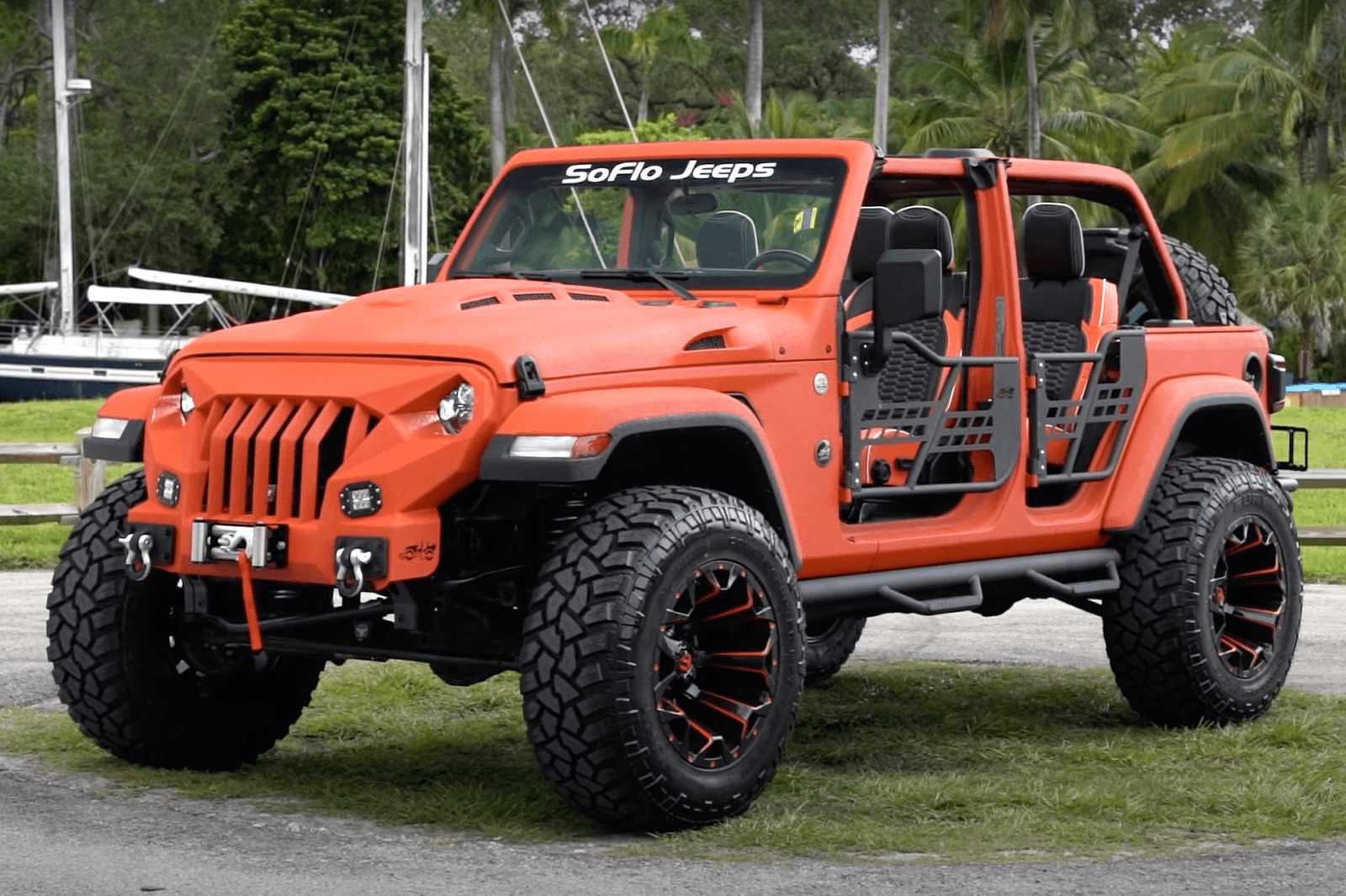 This Jeep Wrangler In Orange Is Ripe For Exploration